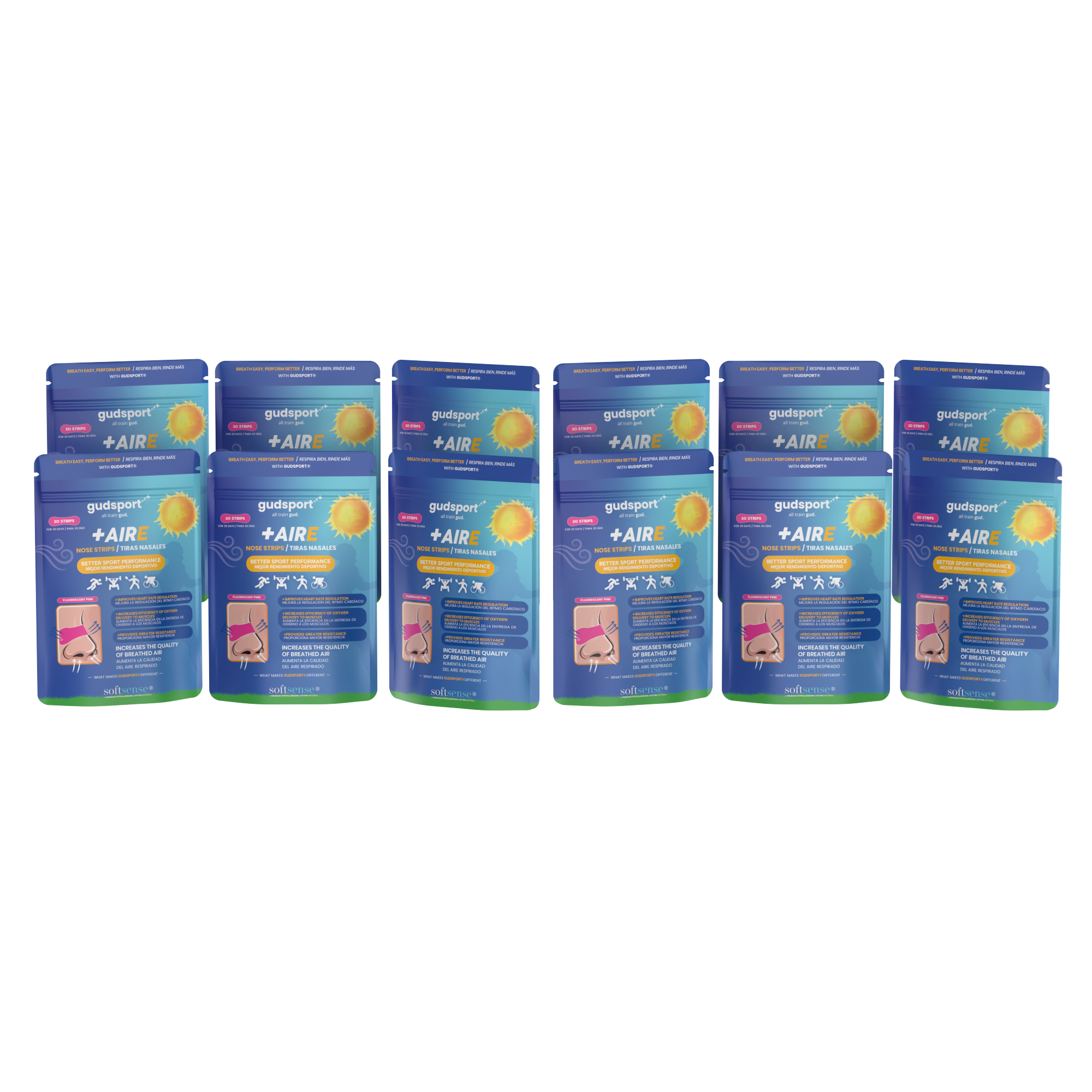 Gudsport® pásky na nos (růžová)