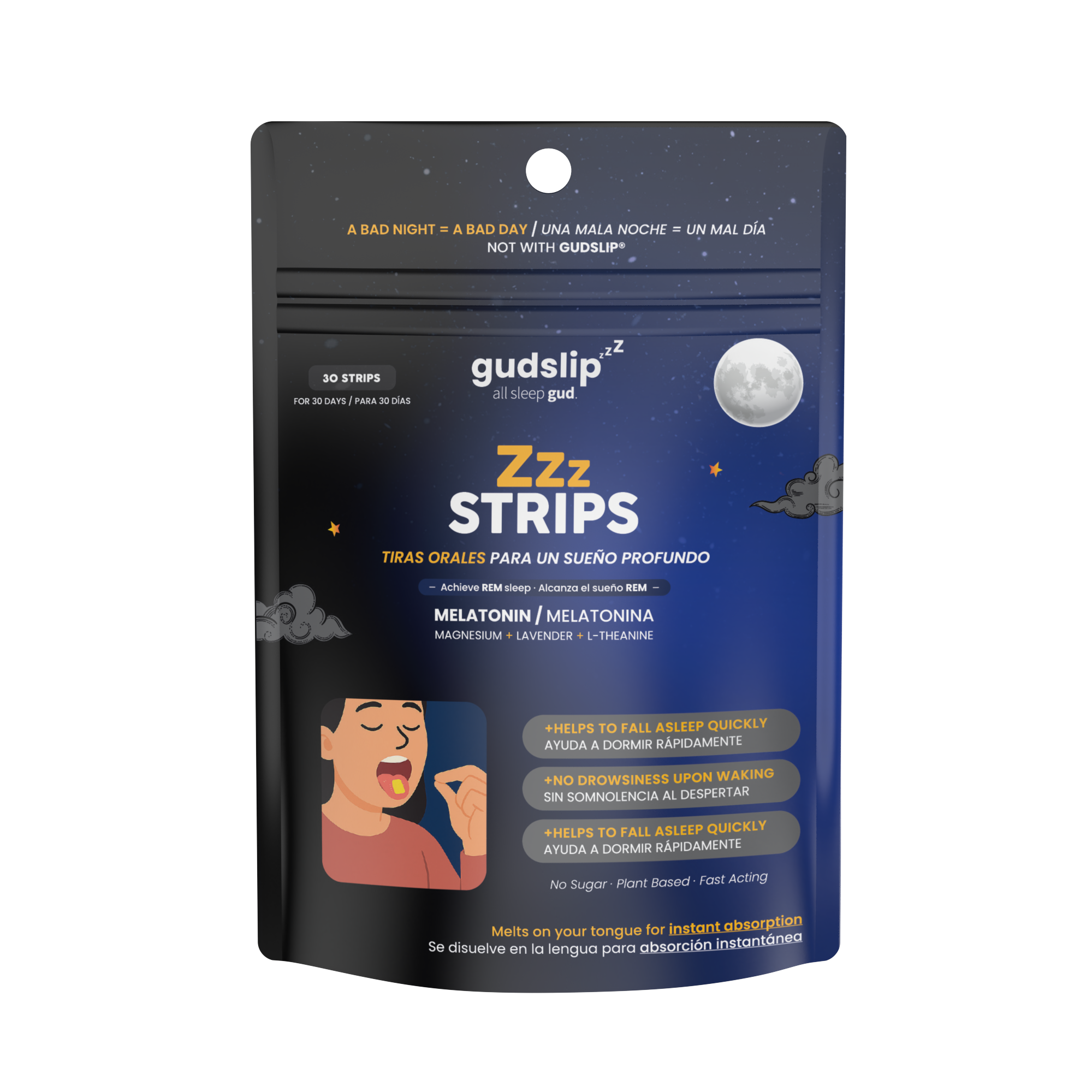 Melatoninové rozpustné proužky