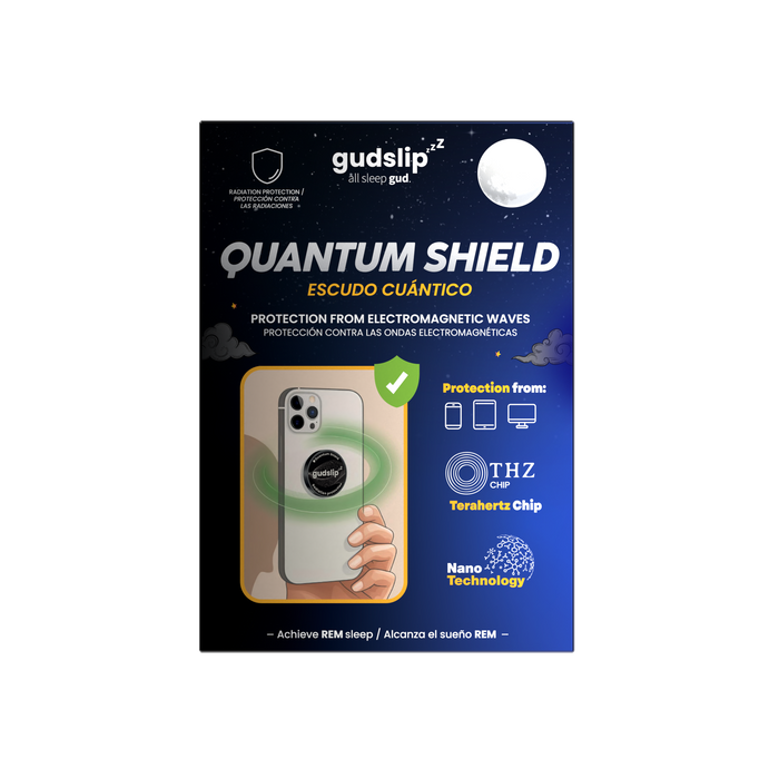 Balení Quantum Shield – zařízení pro ochranu před zářením z mobilních zařízení