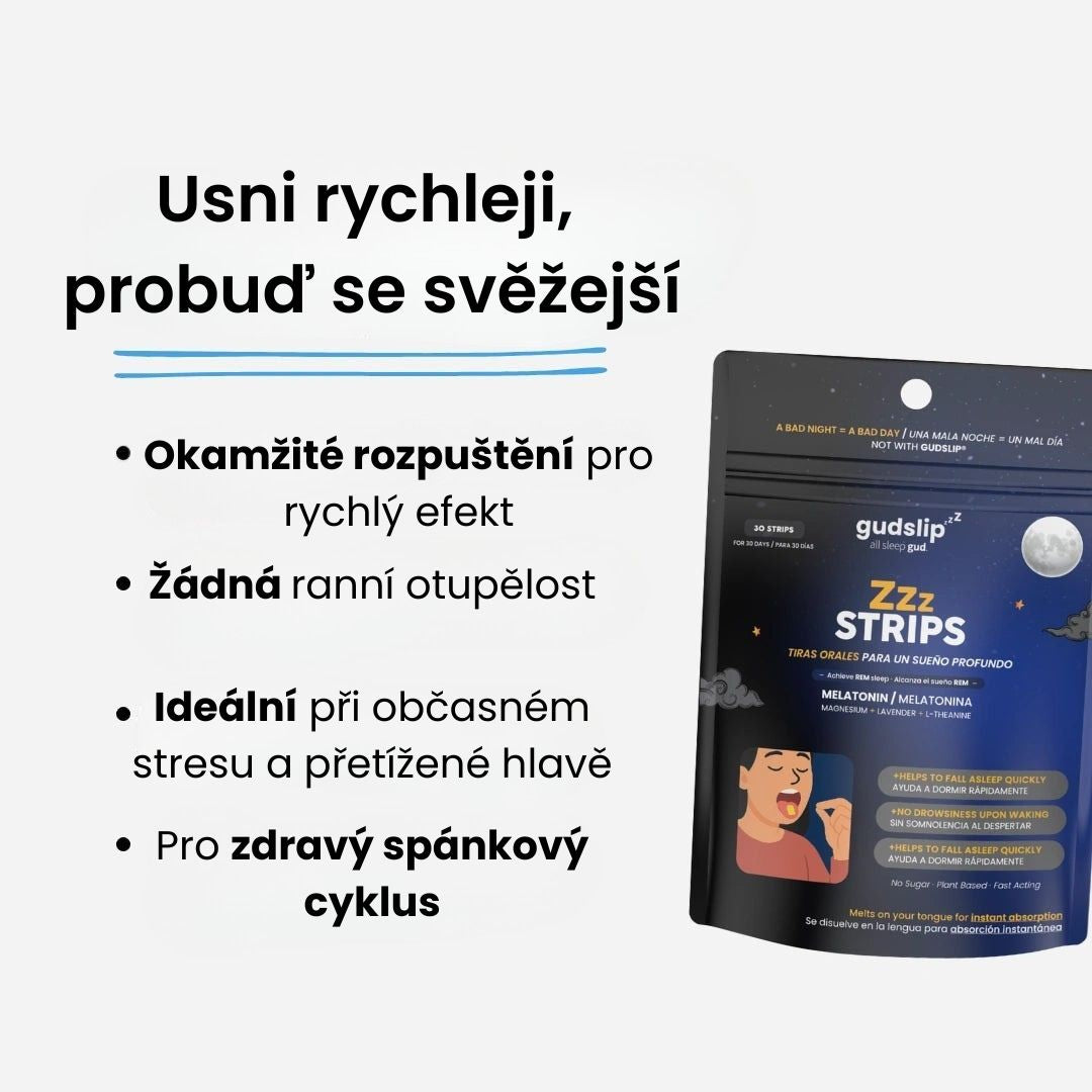 Melatoninové rozpustné proužky