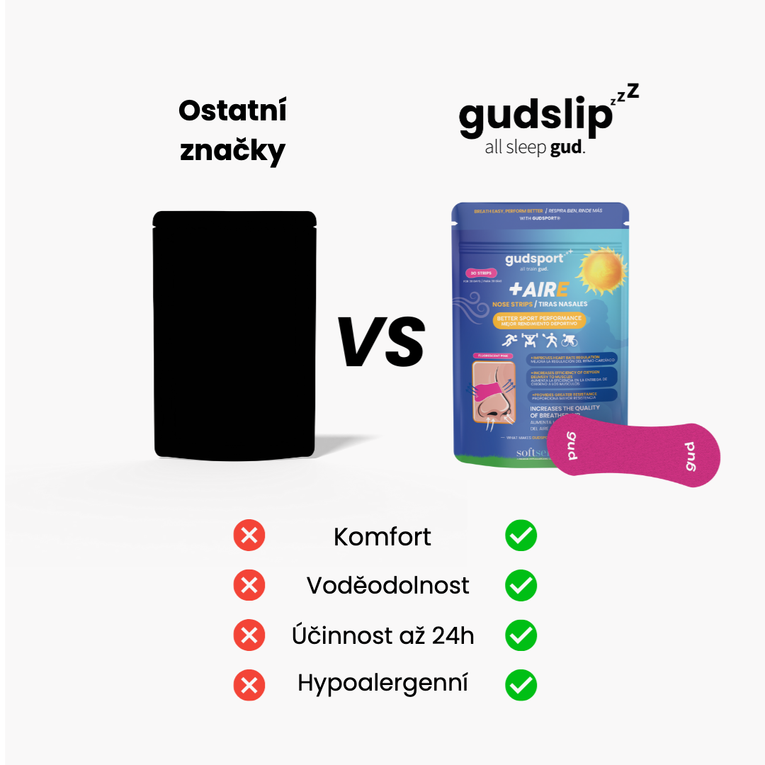 Gudsport® pásky na nos (růžová)