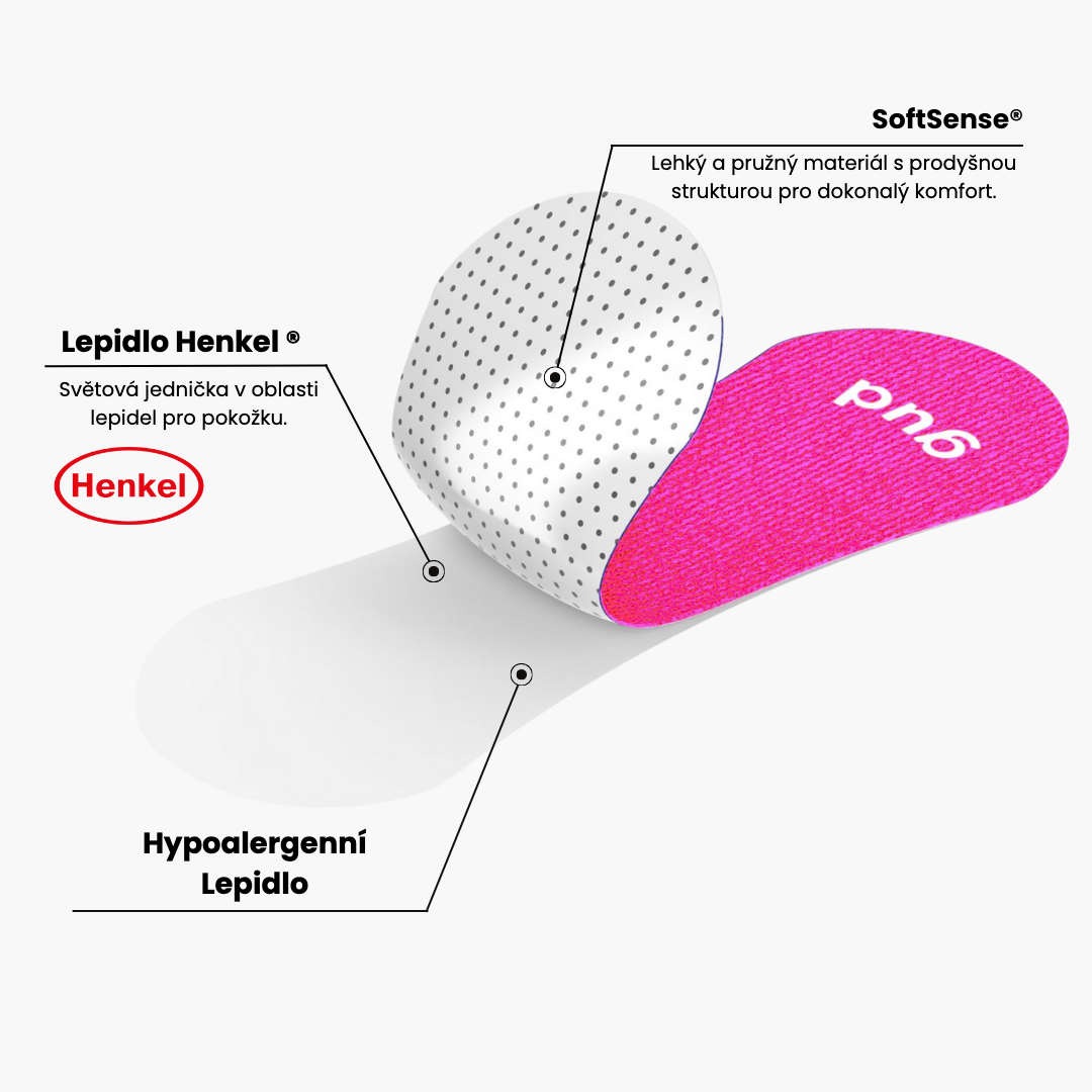 Gudsport® pásky na nos (růžová)